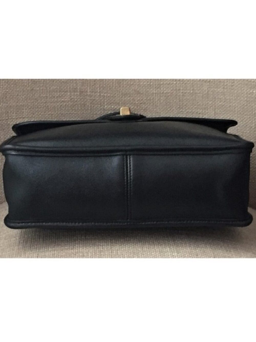 Coach Vintage Willis Black Leather Crossbody Top Handle Satchel Purse - Picture 7 of 9